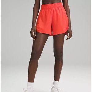 Lululemon track that 5”, pale raspberry size 2 shorts